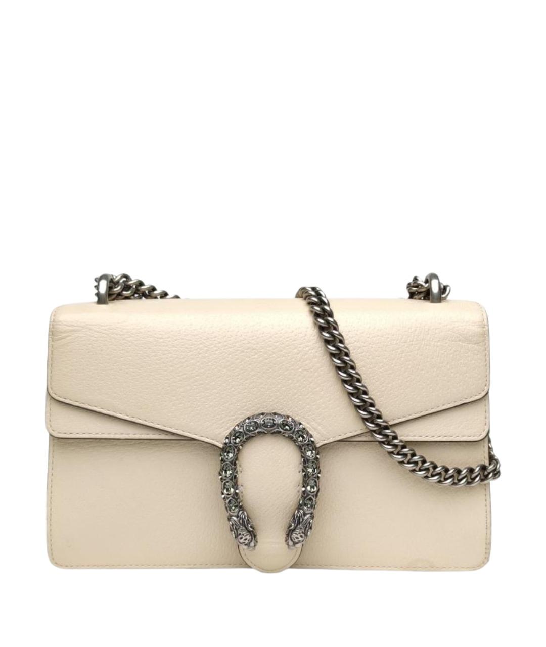 GUCCI Бежевая кожаная сумка через плечо, фото 1