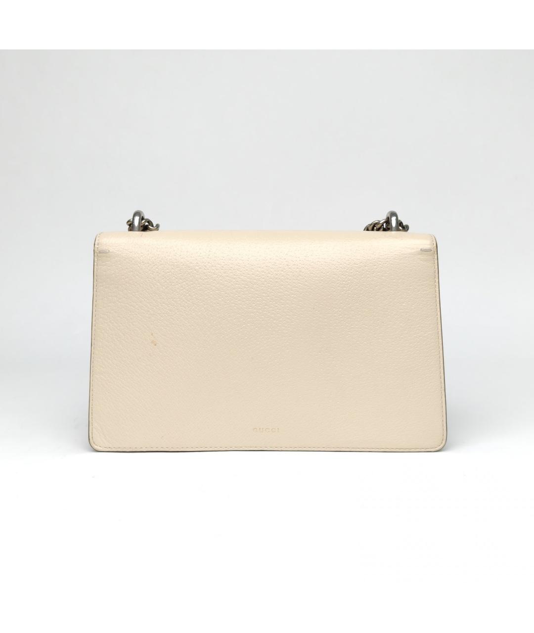 GUCCI Бежевая кожаная сумка через плечо, фото 4