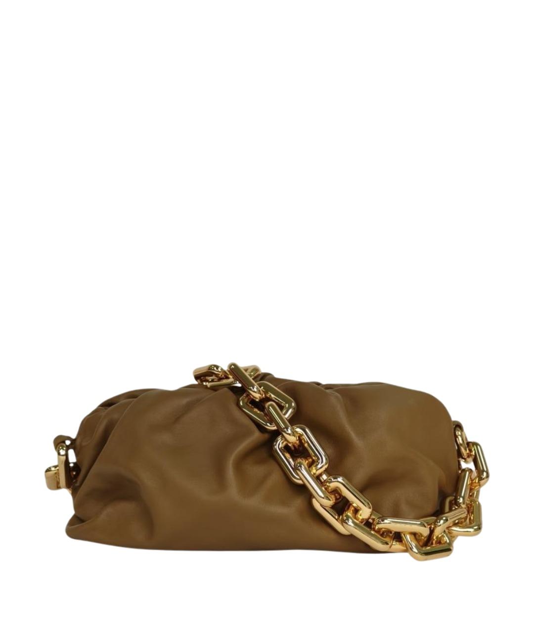 BOTTEGA VENETA Коричневая кожаная сумка через плечо, фото 1