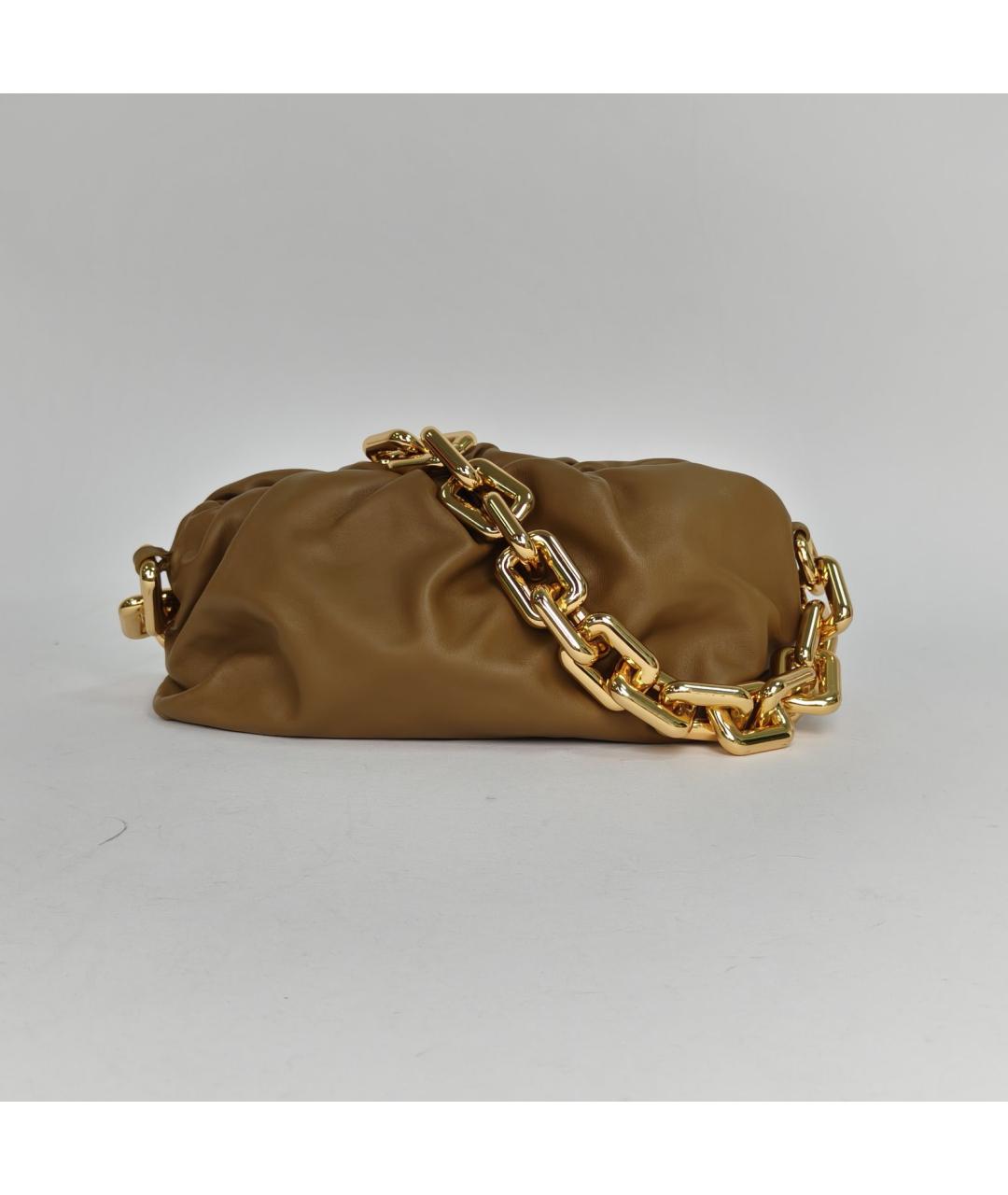 BOTTEGA VENETA Коричневая кожаная сумка через плечо, фото 2