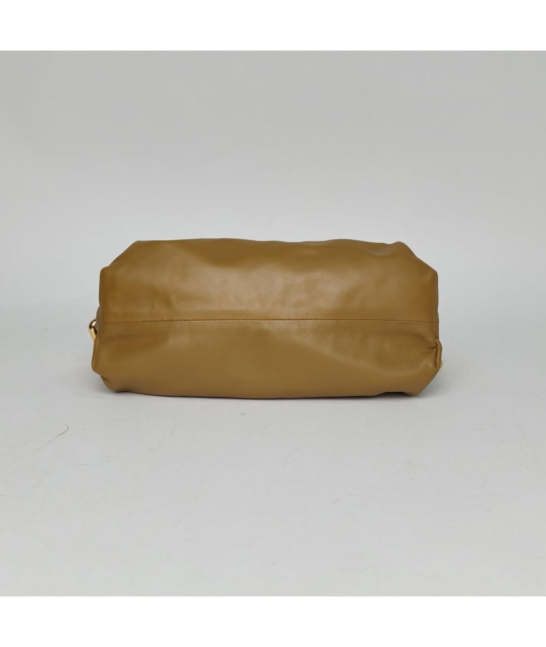 BOTTEGA VENETA Коричневая кожаная сумка через плечо, фото 6