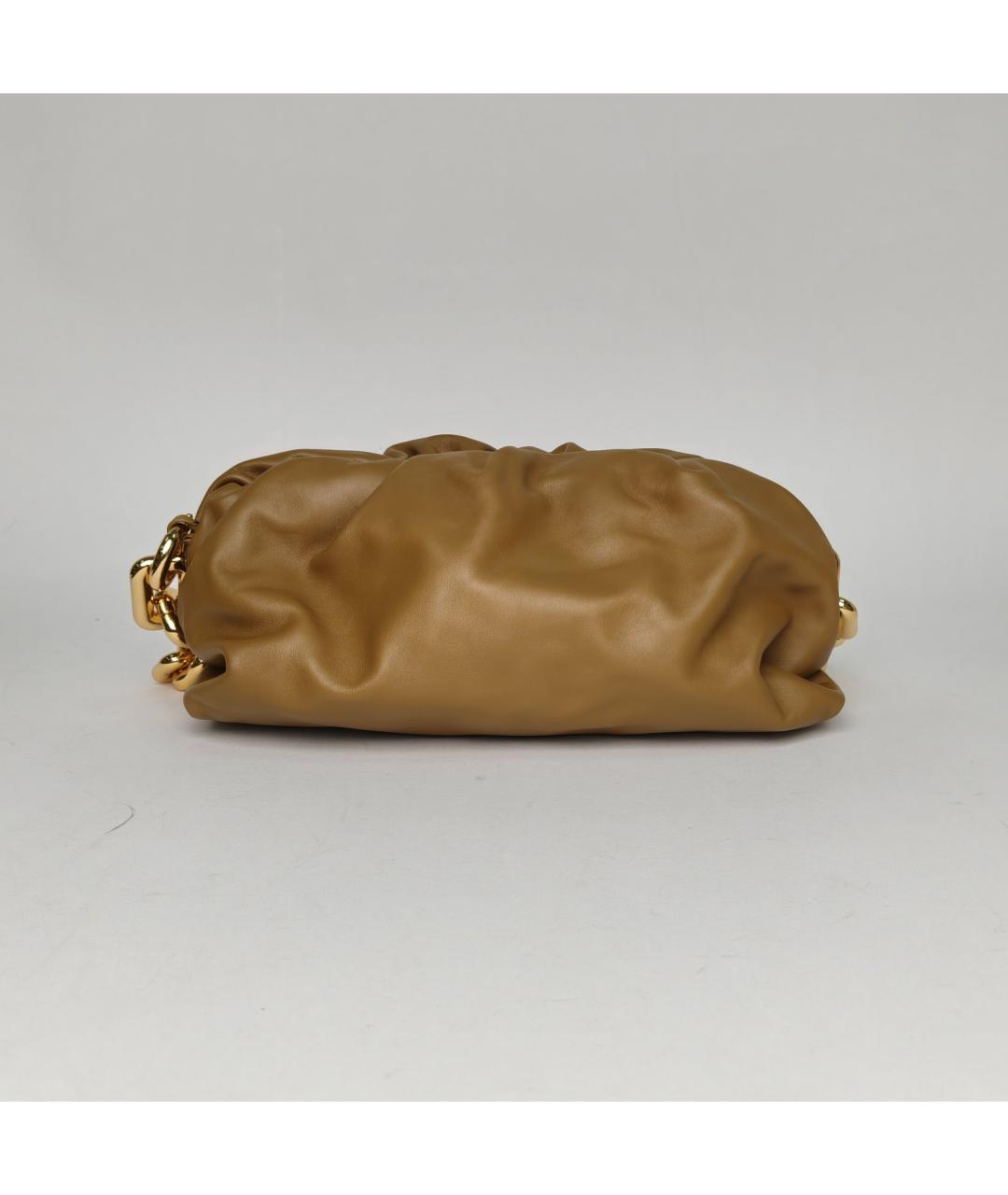 BOTTEGA VENETA Коричневая кожаная сумка через плечо, фото 4