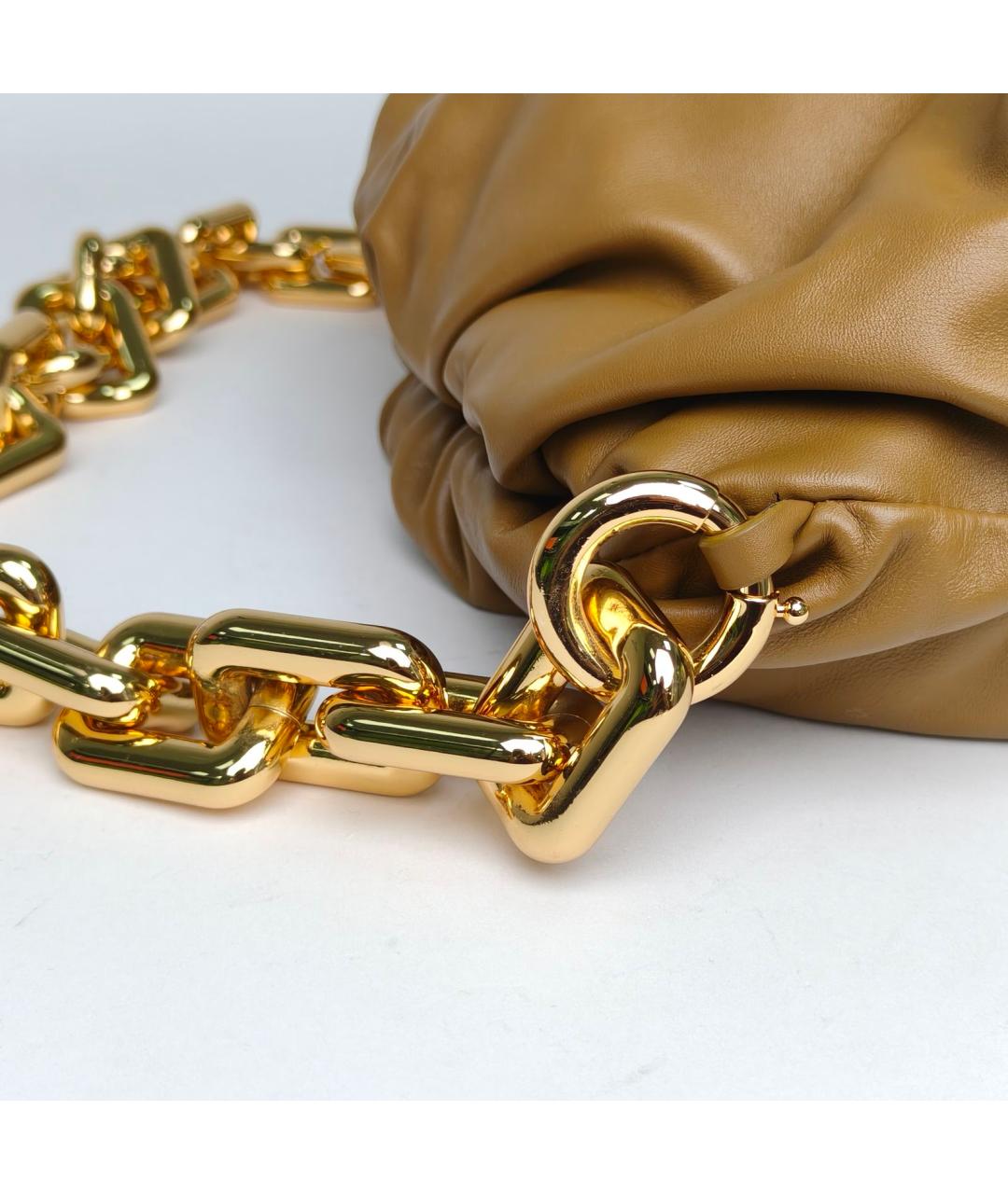 BOTTEGA VENETA Коричневая кожаная сумка через плечо, фото 7