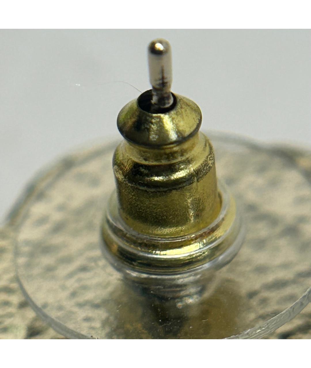 CHANEL Золотые металлические серьги, фото 8