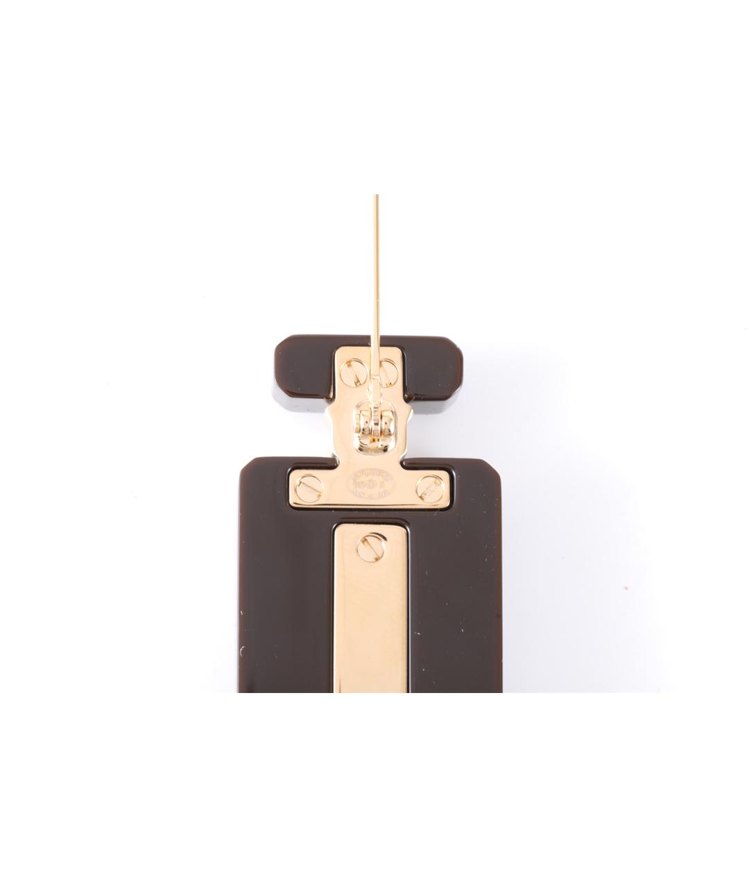 CHANEL Черная пластиковая булавка / брошь, фото 5