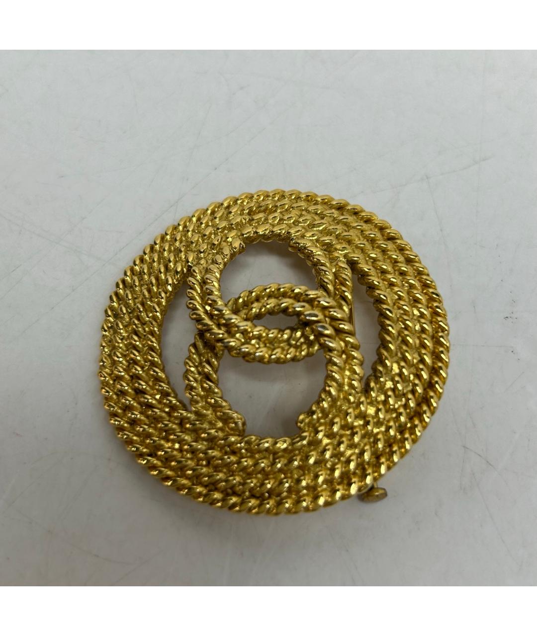 CHANEL Золотая металлическая булавка / брошь, фото 7