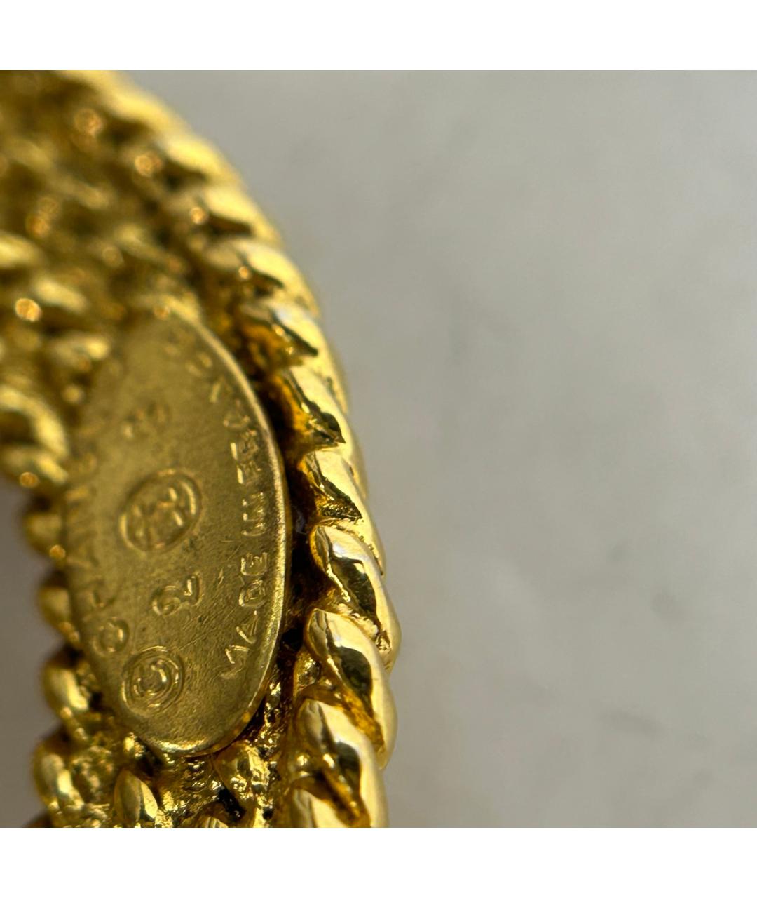 CHANEL Золотая металлическая булавка / брошь, фото 8