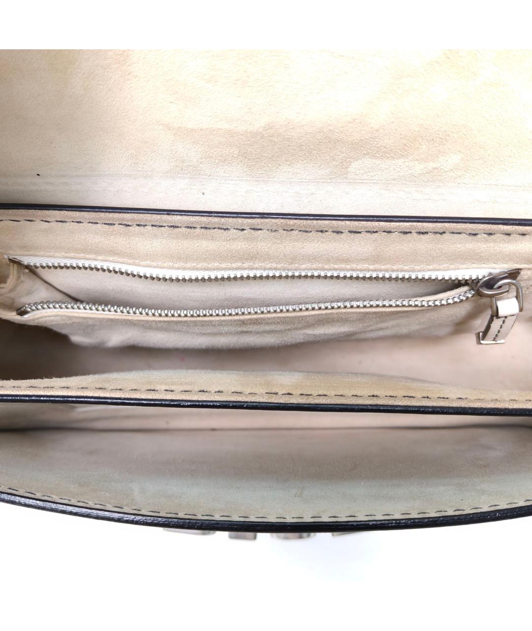 CHRISTIAN DIOR Белая кожаная сумка через плечо, фото 8