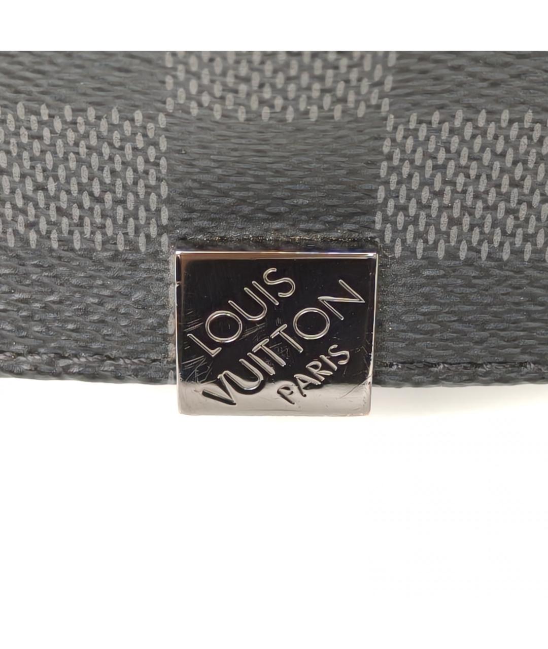 LOUIS VUITTON Антрацитовая сумка на плечо, фото 7