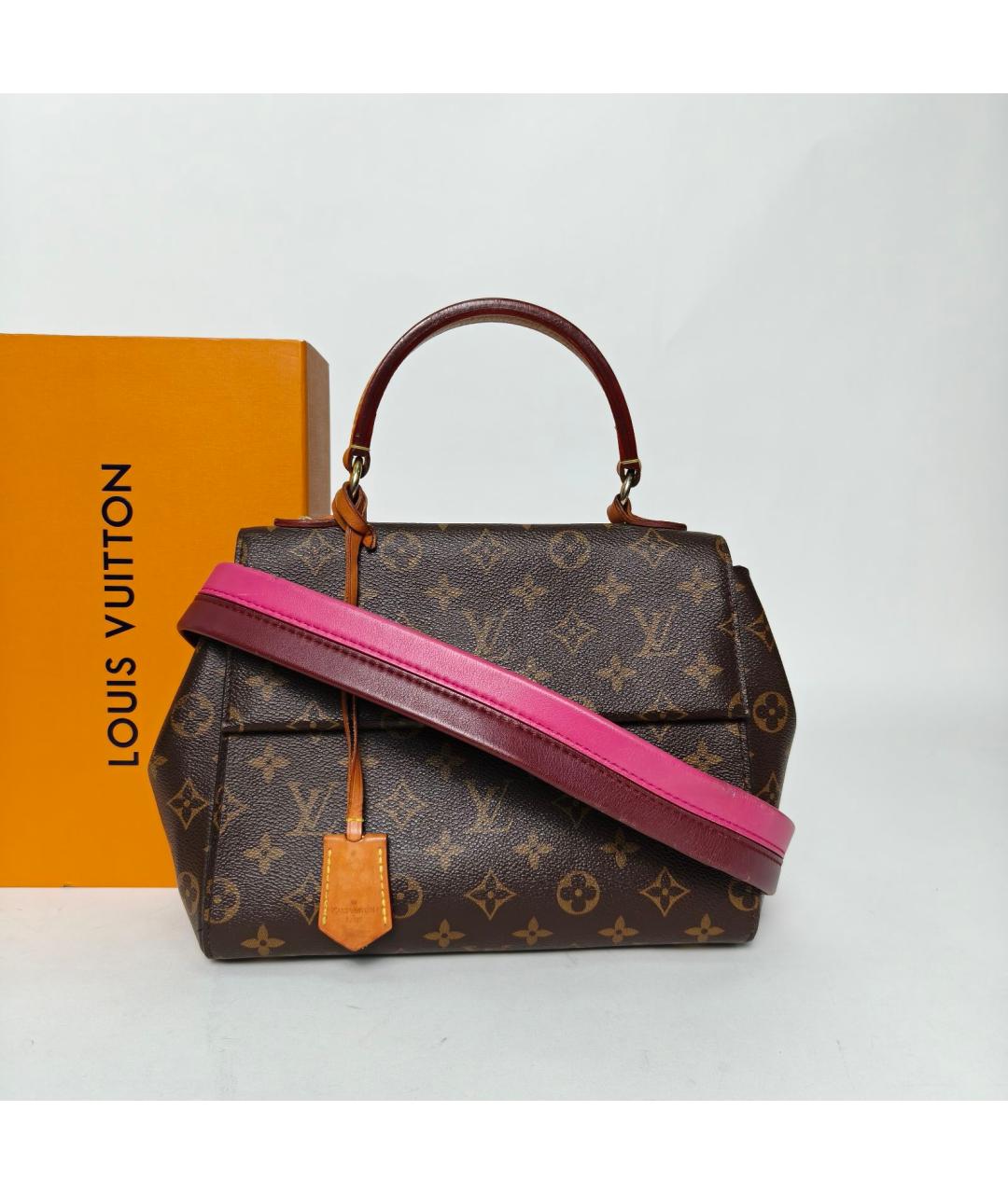 LOUIS VUITTON Коричневая сумка с короткими ручками, фото 8