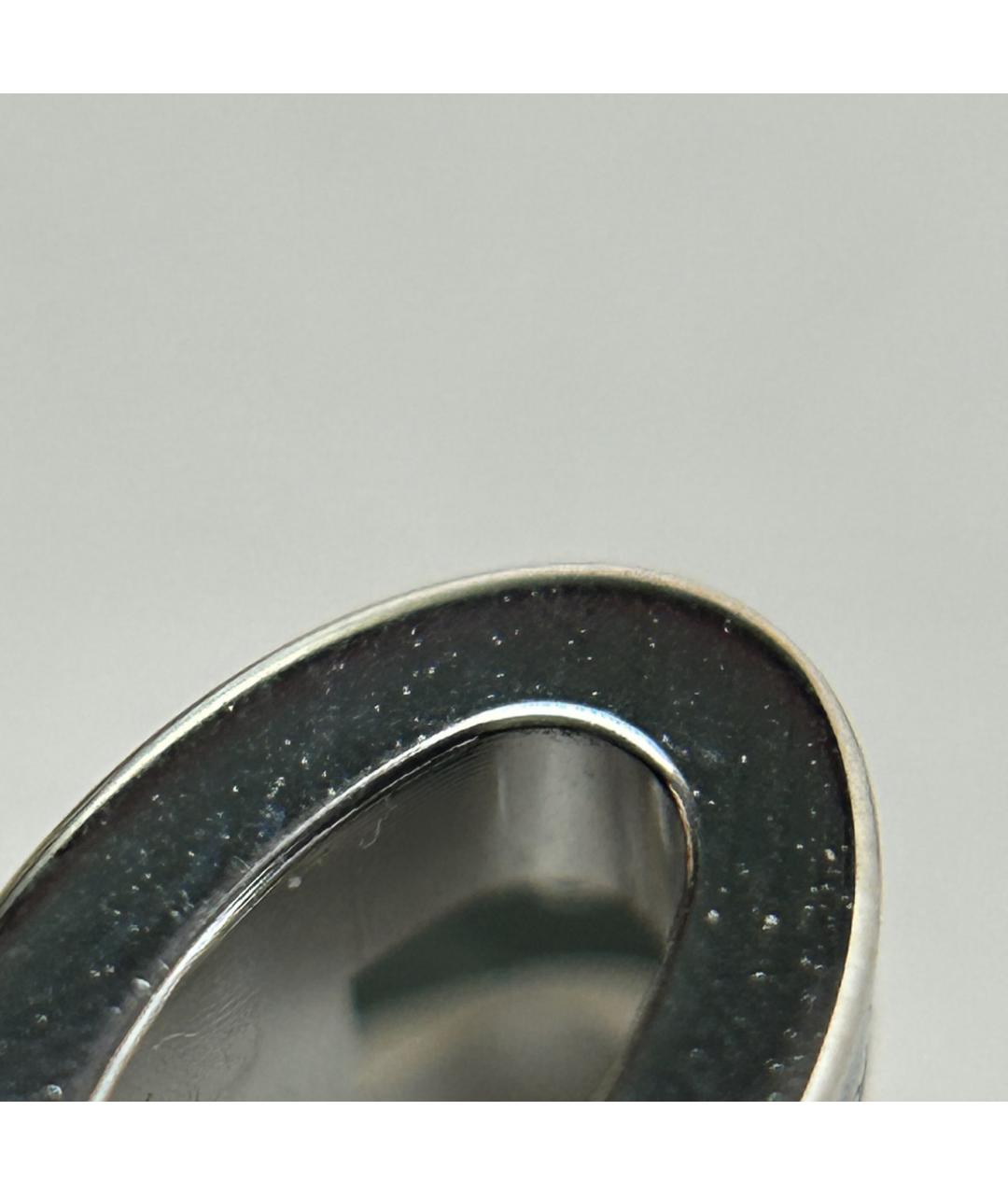 HERMES Черные металлические серьги, фото 8