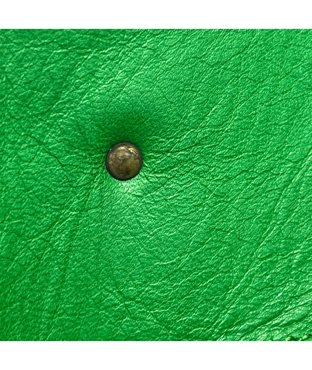 BALENCIAGA Зеленая кожаная сумка тоут, фото 9