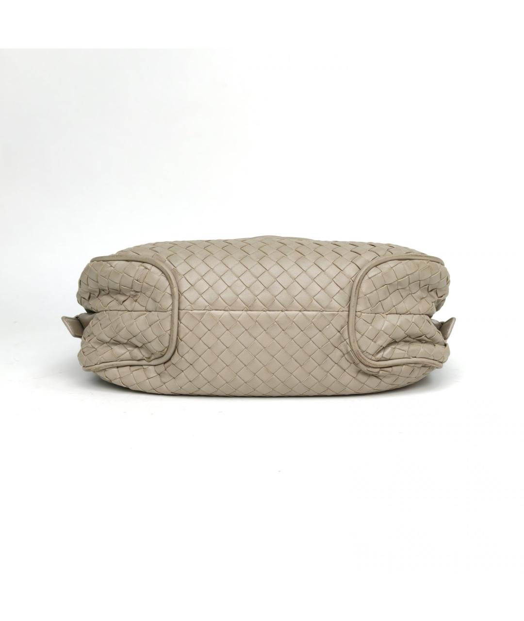 BOTTEGA VENETA Бежевая кожаная сумка через плечо, фото 6
