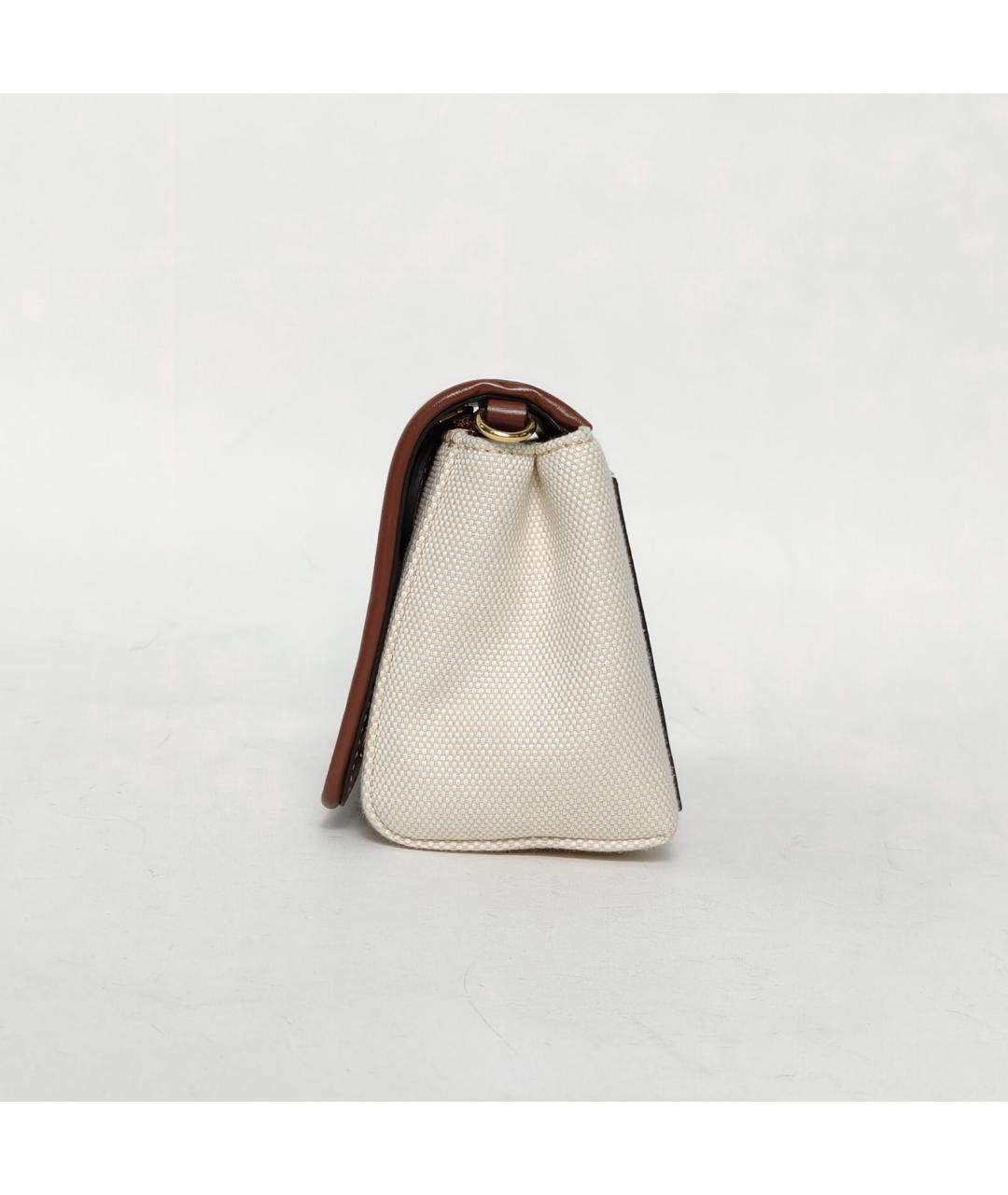 BURBERRY Бежевая тканевая сумка через плечо, фото 3