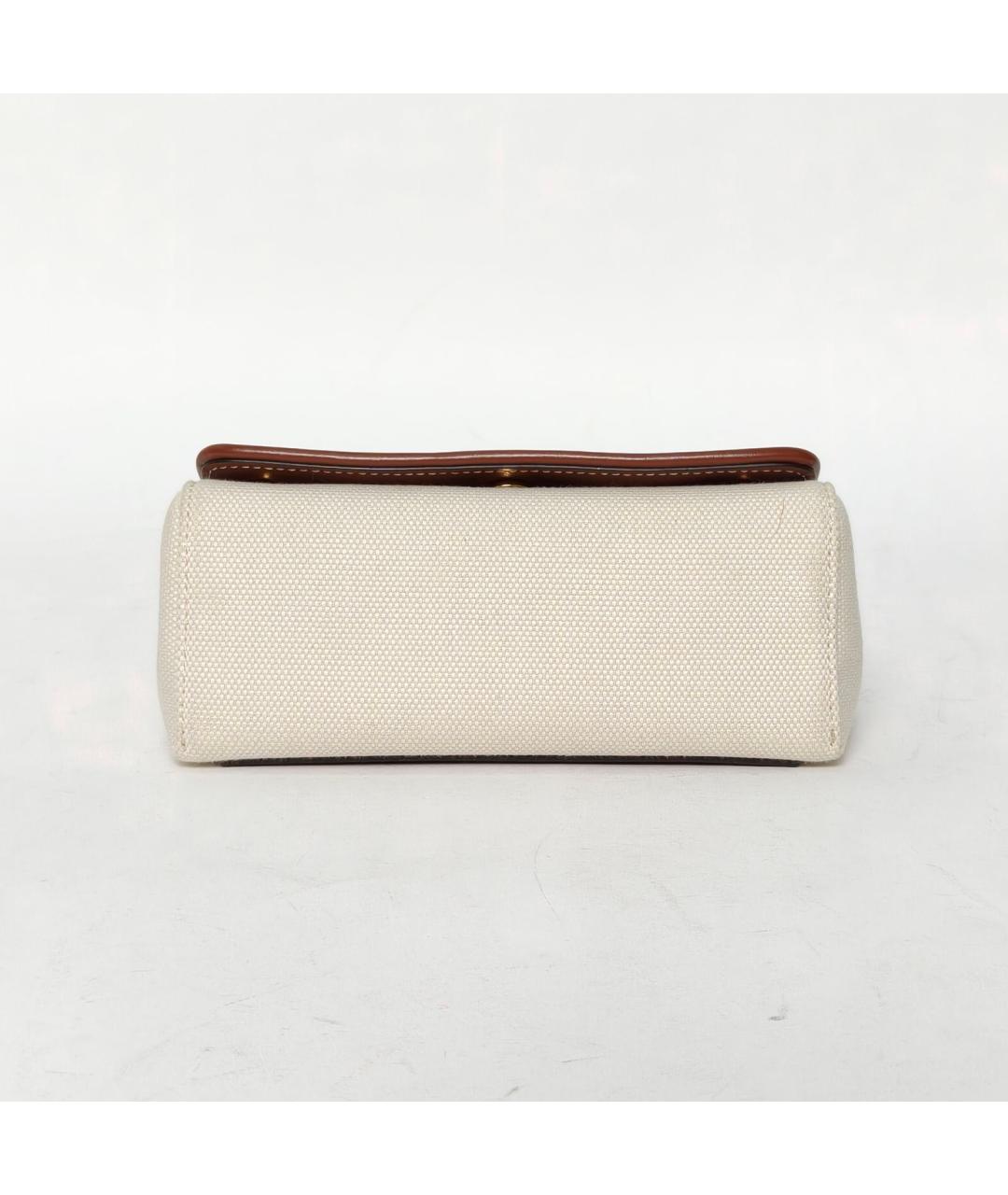 BURBERRY Бежевая тканевая сумка через плечо, фото 6