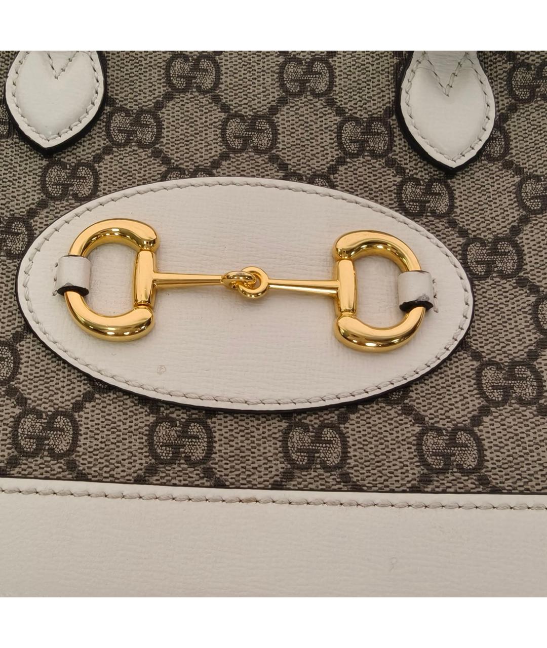 GUCCI Бежевая сумка с короткими ручками, фото 7