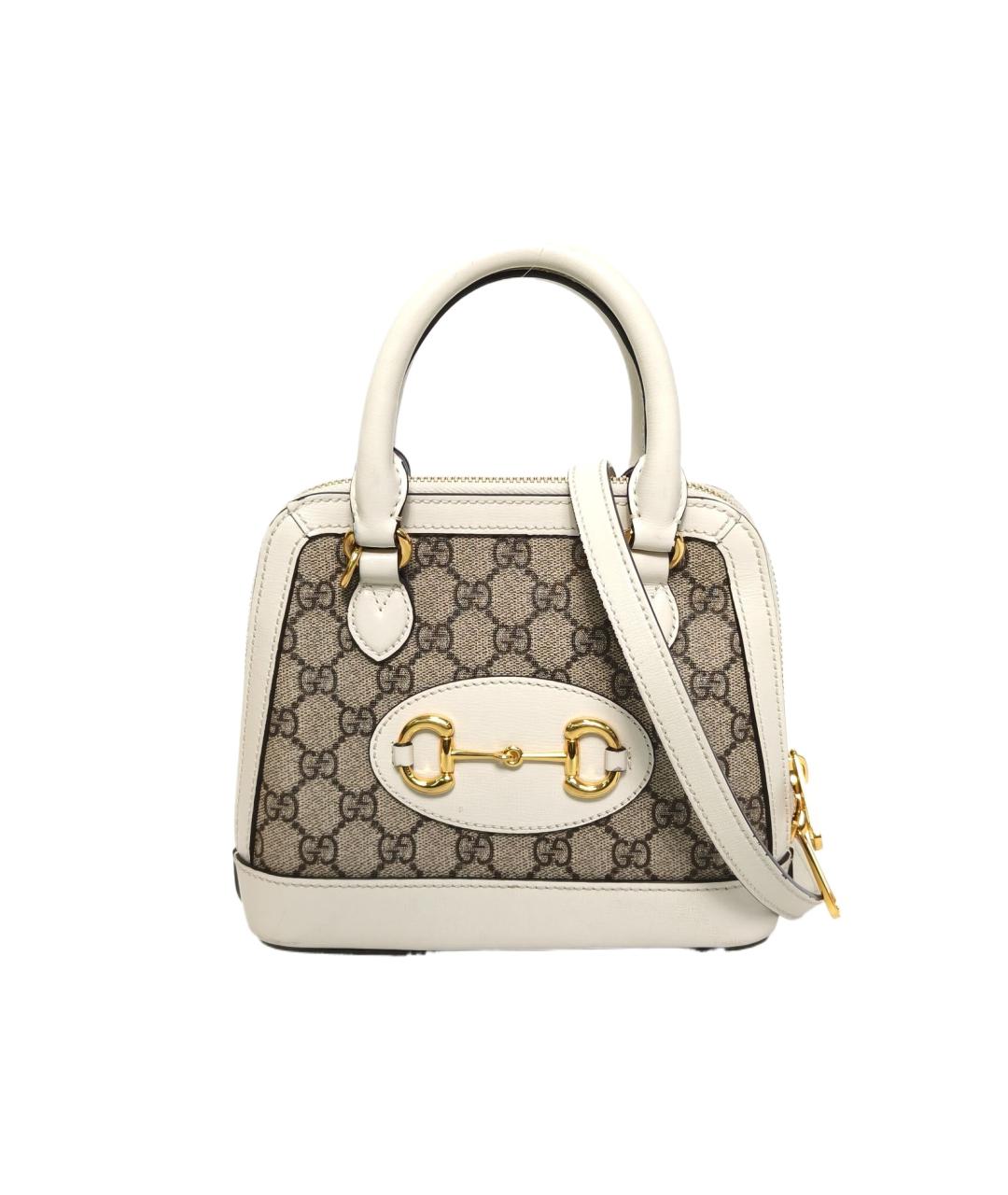 GUCCI Бежевая сумка с короткими ручками, фото 10