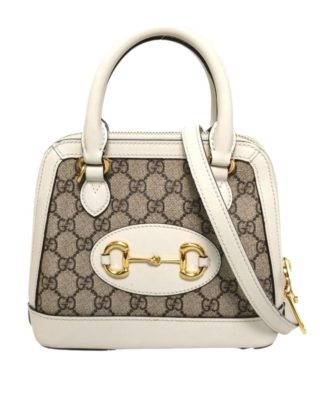 GUCCI Бежевая сумка с короткими ручками, фото 1