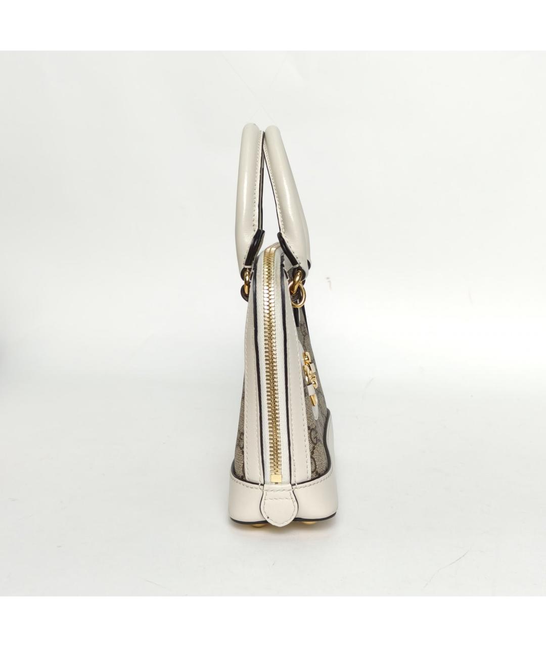 GUCCI Бежевая сумка с короткими ручками, фото 5