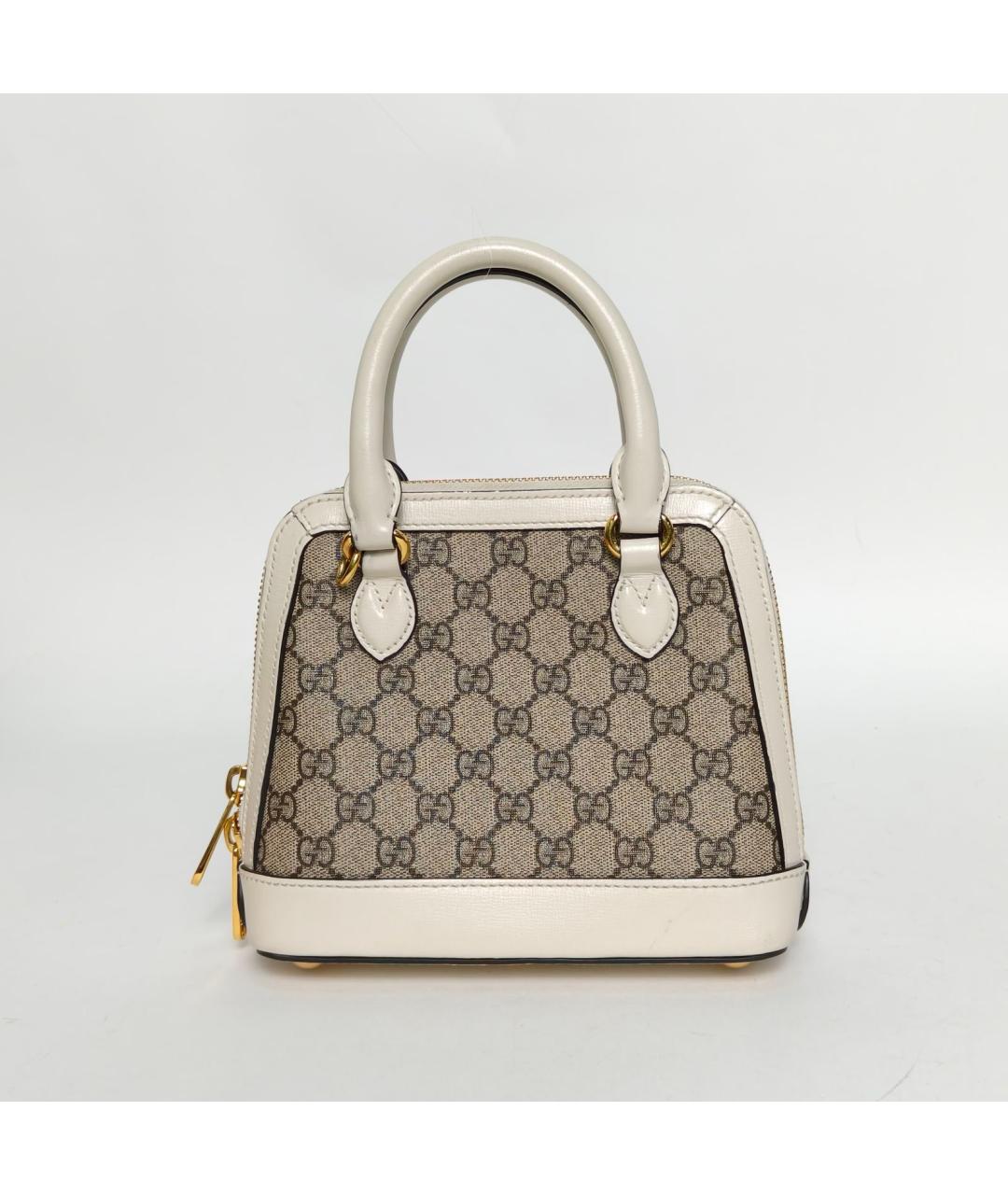 GUCCI Бежевая сумка с короткими ручками, фото 4