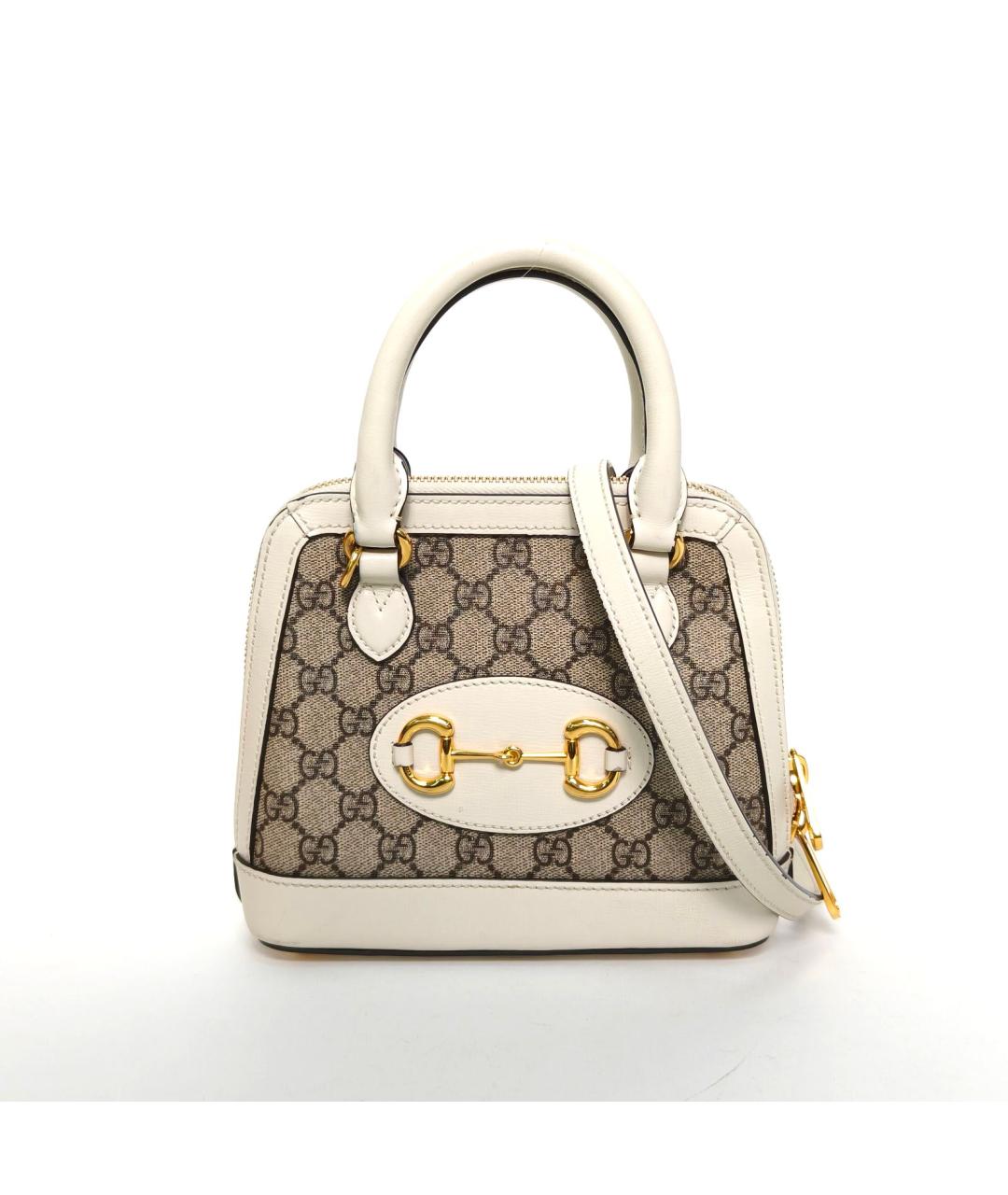 GUCCI Бежевая сумка с короткими ручками, фото 2