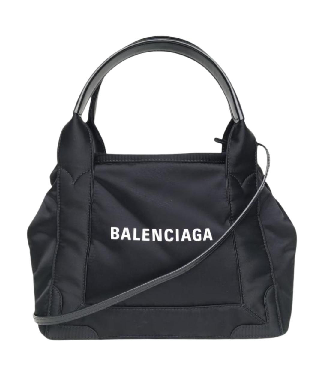 BALENCIAGA Черная тканевая сумка с короткими ручками, фото 1