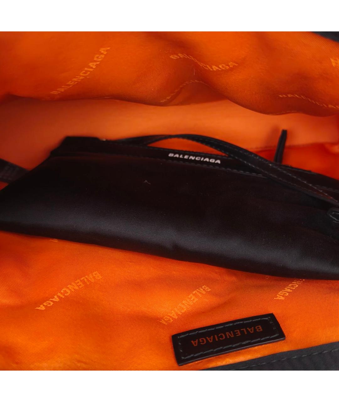 BALENCIAGA Черная тканевая сумка с короткими ручками, фото 7
