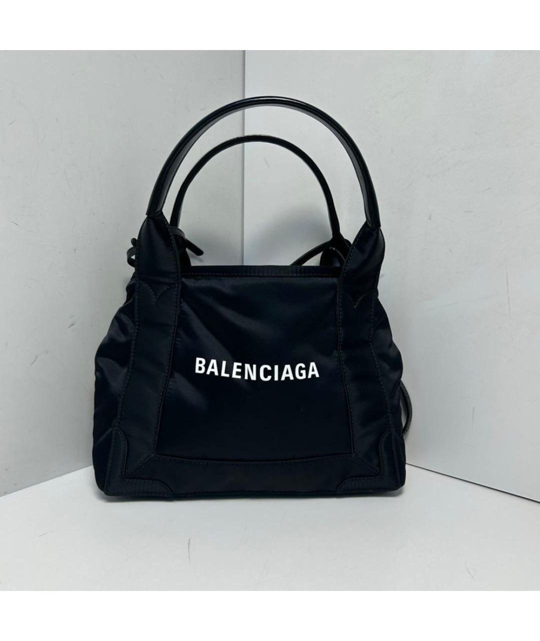 BALENCIAGA Черная тканевая сумка с короткими ручками, фото 8