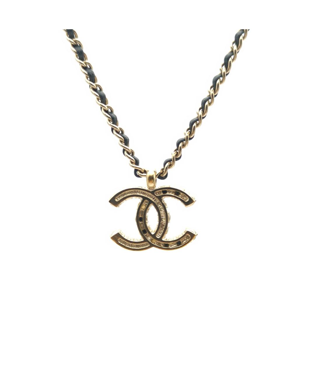 CHANEL Золотая металлическая подвеска, фото 2