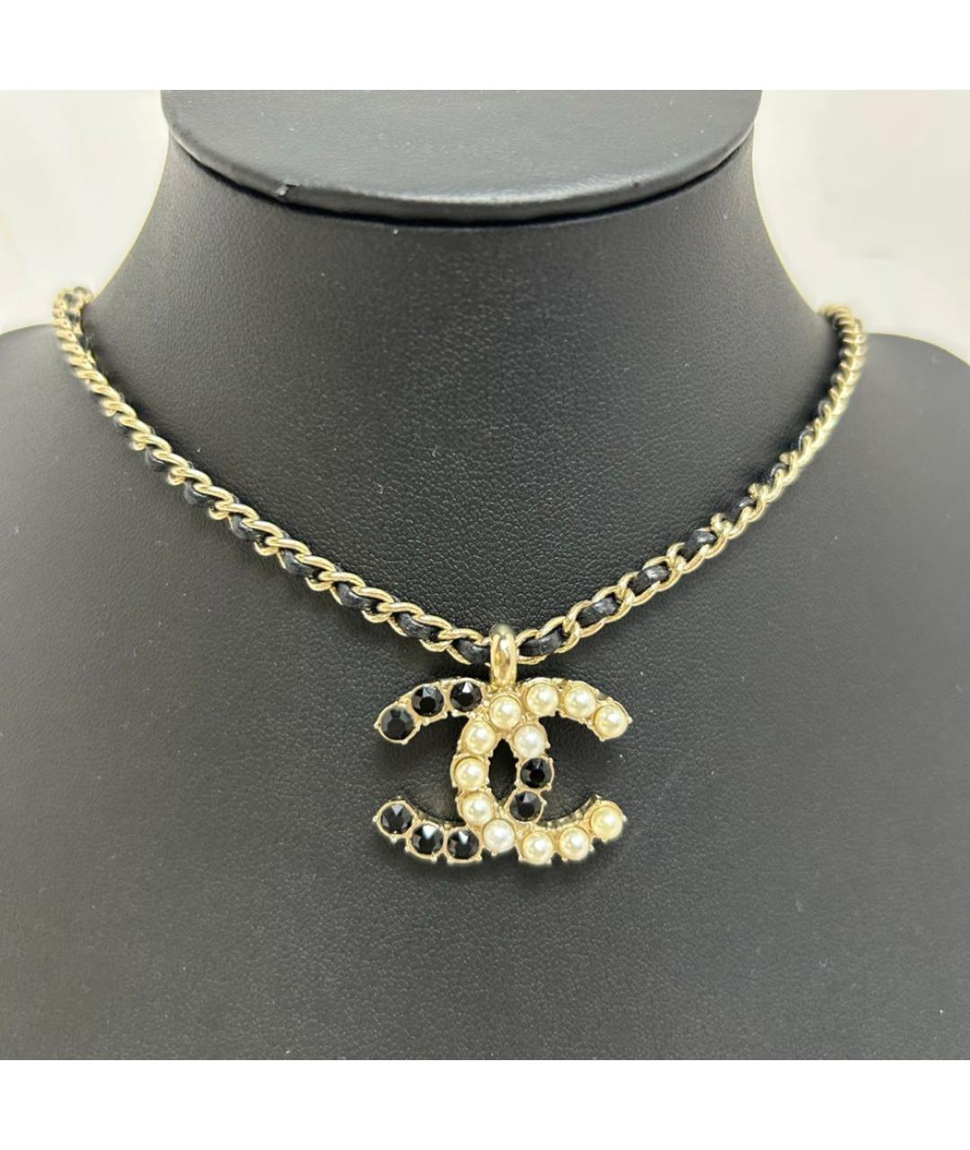 CHANEL Золотая металлическая подвеска, фото 7