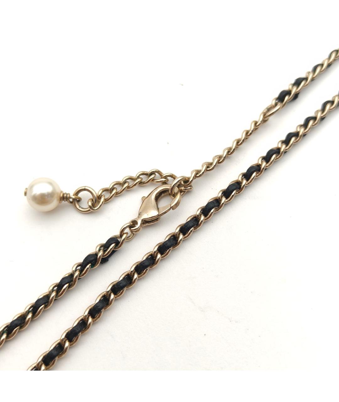 CHANEL Золотая металлическая подвеска, фото 5