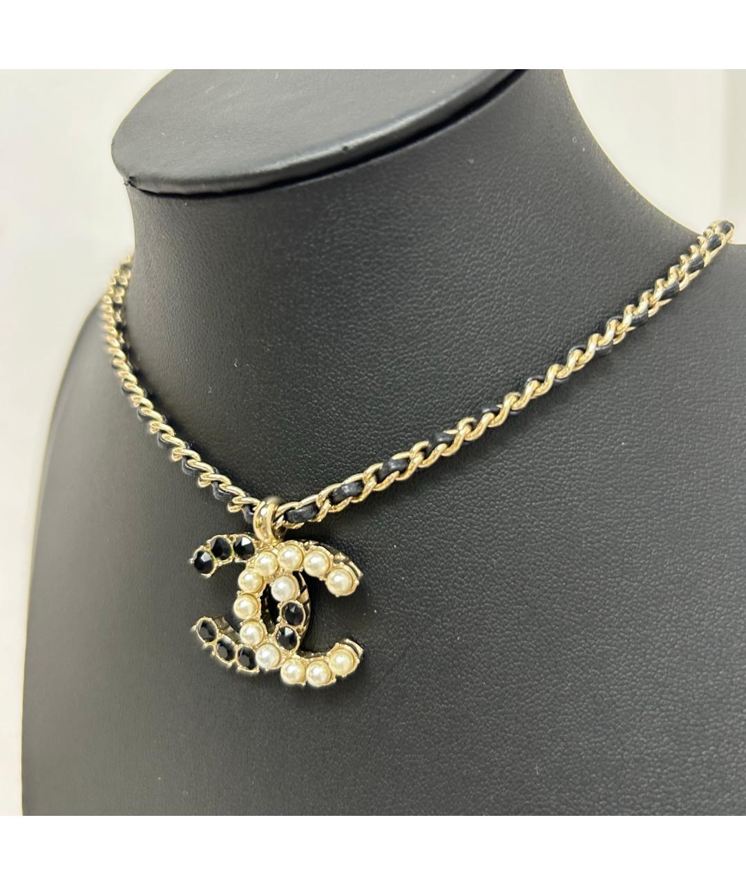 CHANEL Золотая металлическая подвеска, фото 9