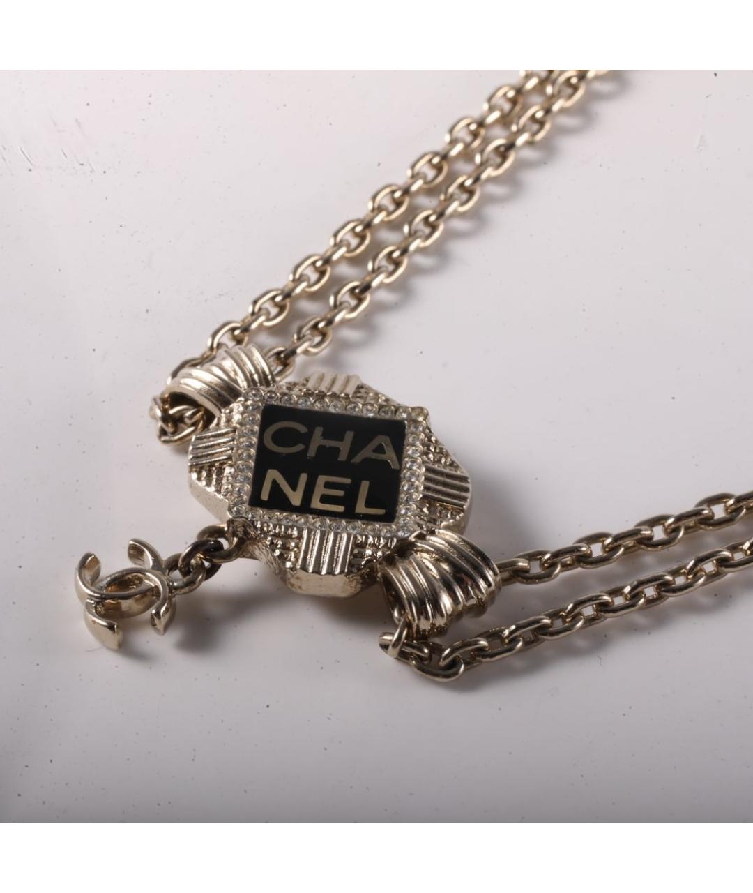 CHANEL Золотое металлическое колье, фото 2