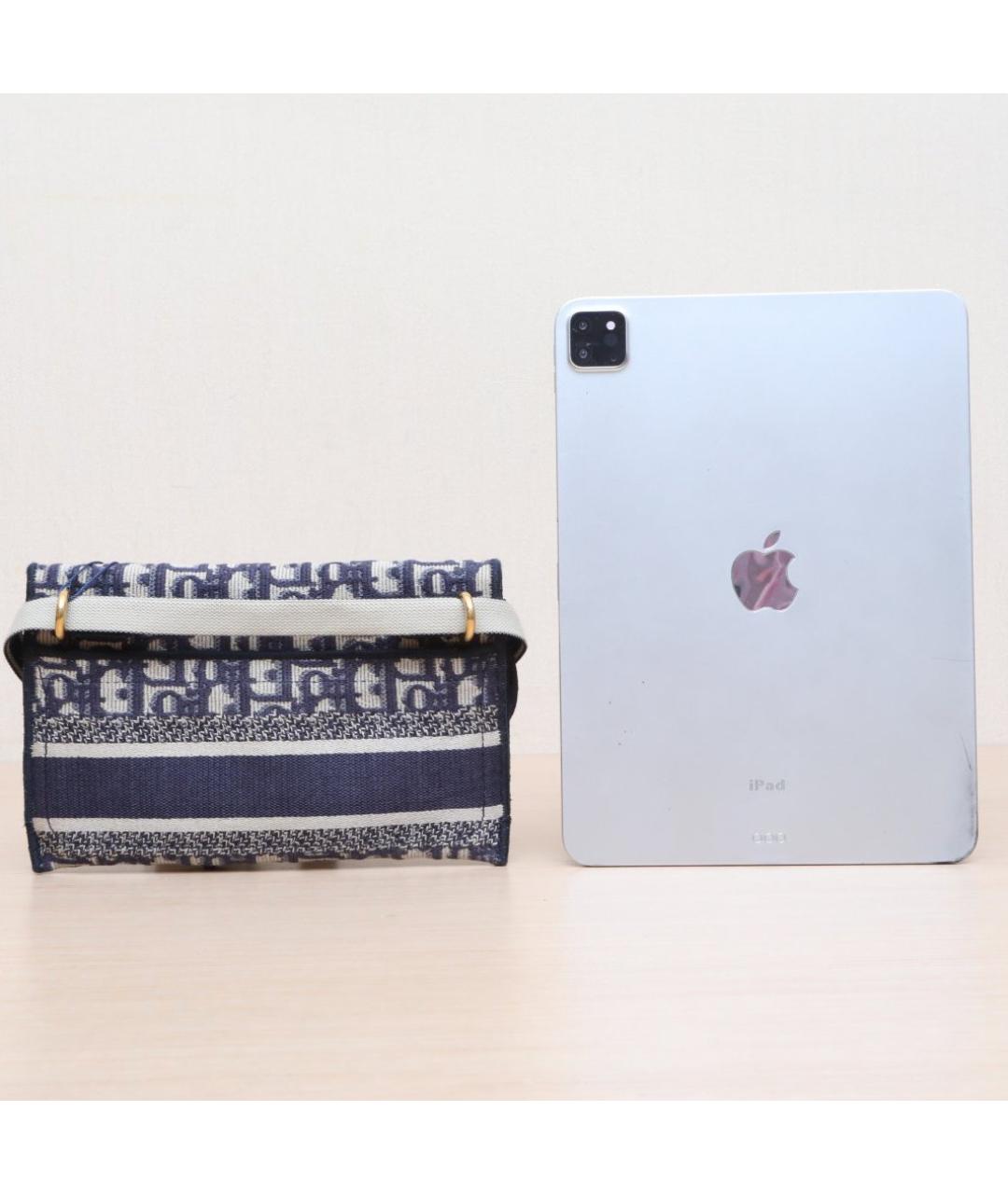 CHRISTIAN DIOR Синяя тканевая поясная сумка, фото 7