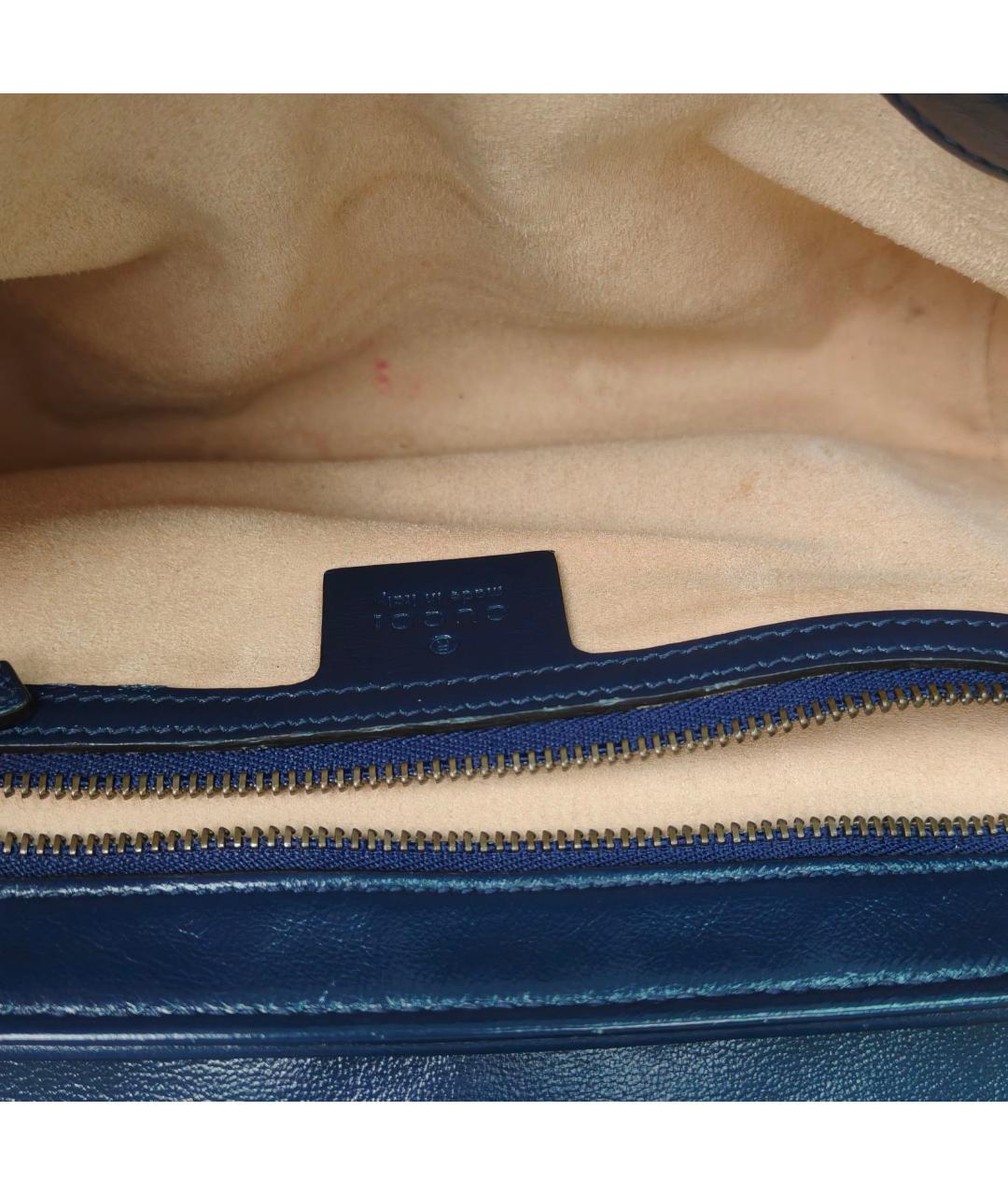 GUCCI Белая кожаная сумка через плечо, фото 8