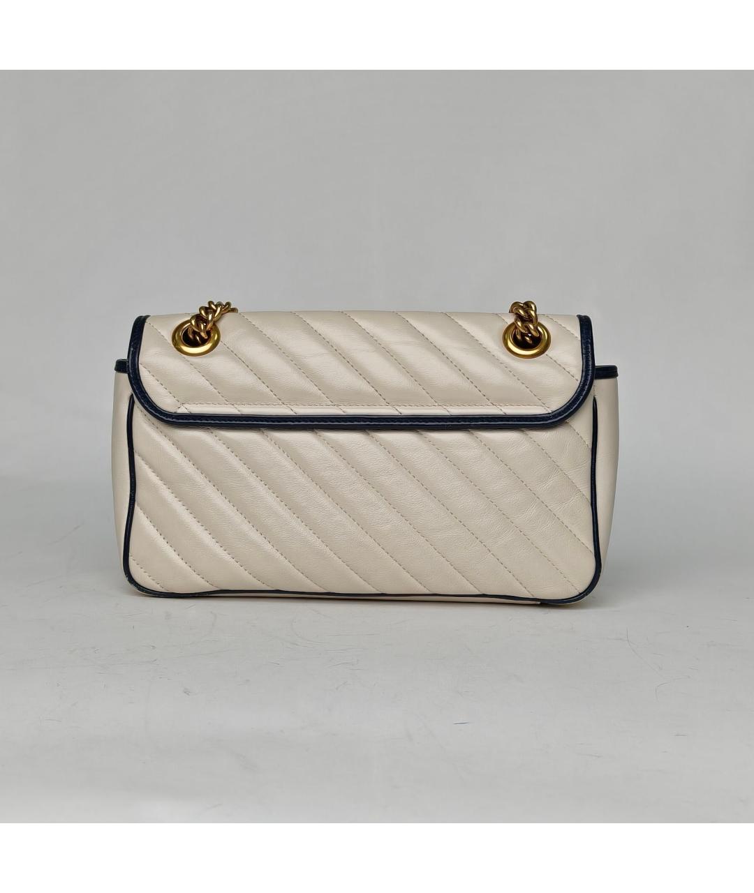 GUCCI Белая кожаная сумка через плечо, фото 4