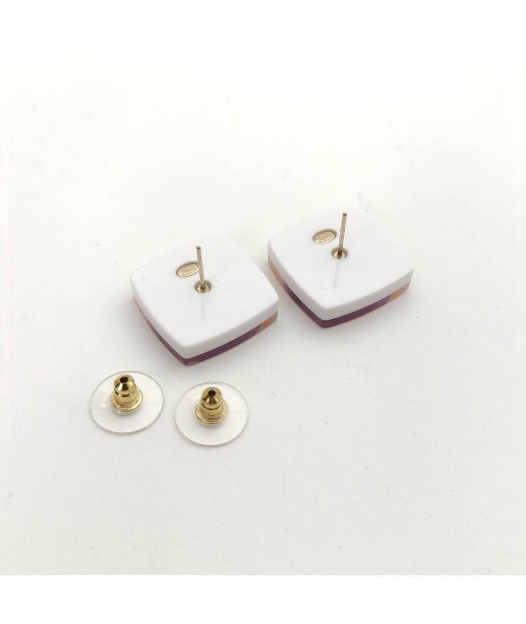 CHANEL Мульти пластиковые серьги, фото 4