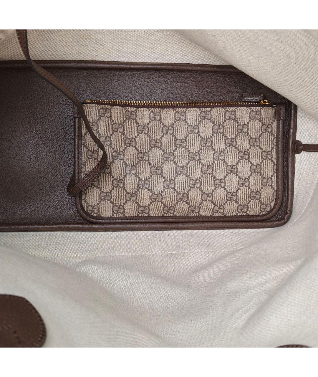 GUCCI Коричневая сумка тоут, фото 8