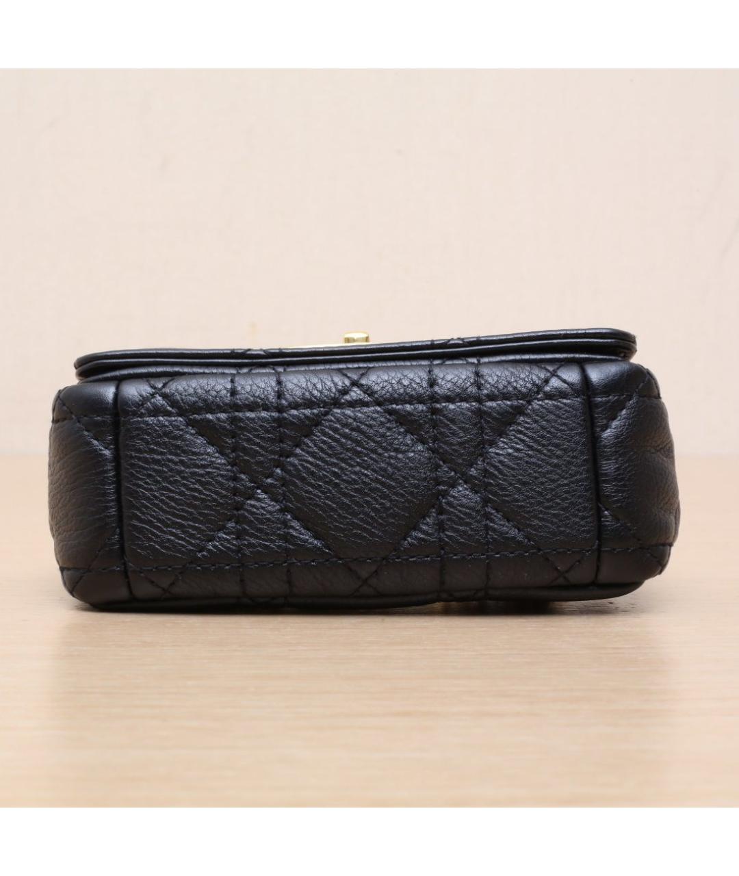 CHRISTIAN DIOR Черная кожаная сумка через плечо, фото 9