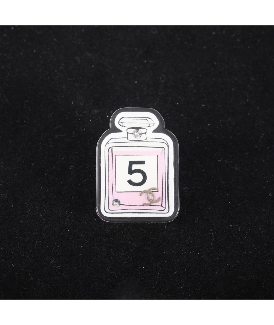 CHANEL Белая пластиковая булавка / брошь, фото 7