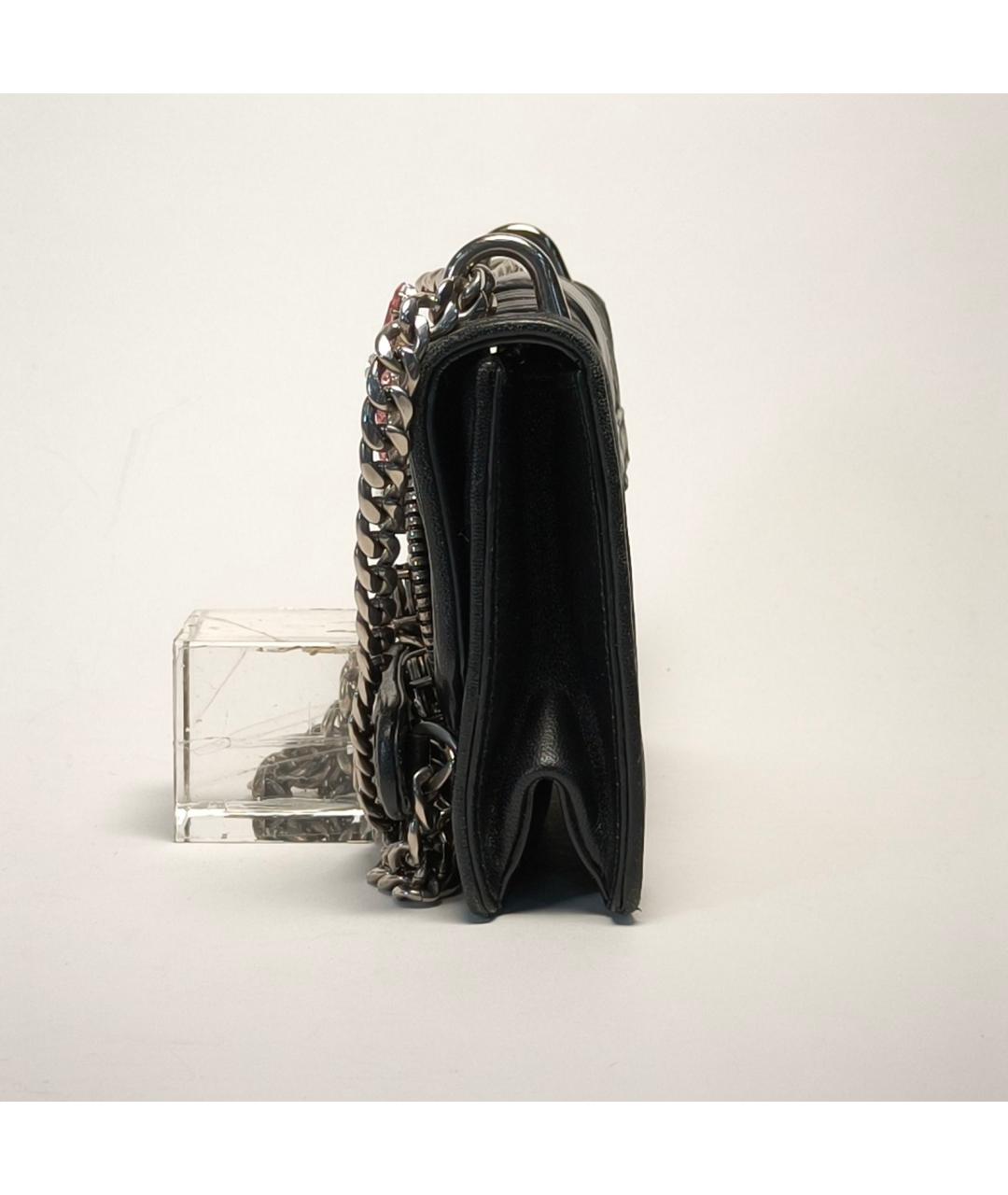 MIU MIU Черная кожаная сумка через плечо, фото 5
