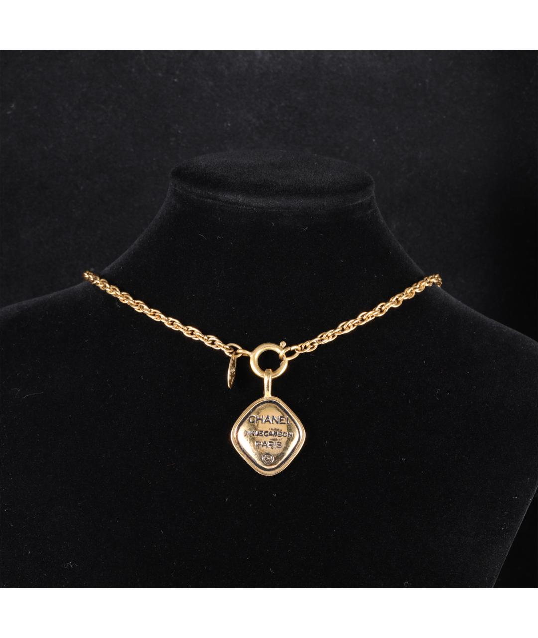 CHANEL Золотое металлическое колье, фото 7