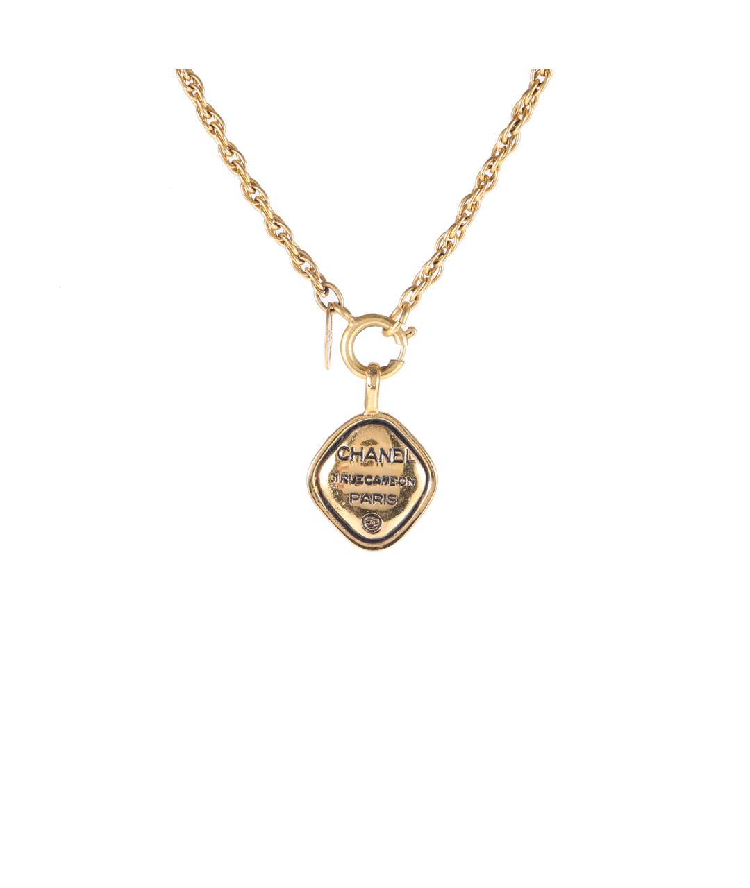 CHANEL Золотое металлическое колье, фото 1