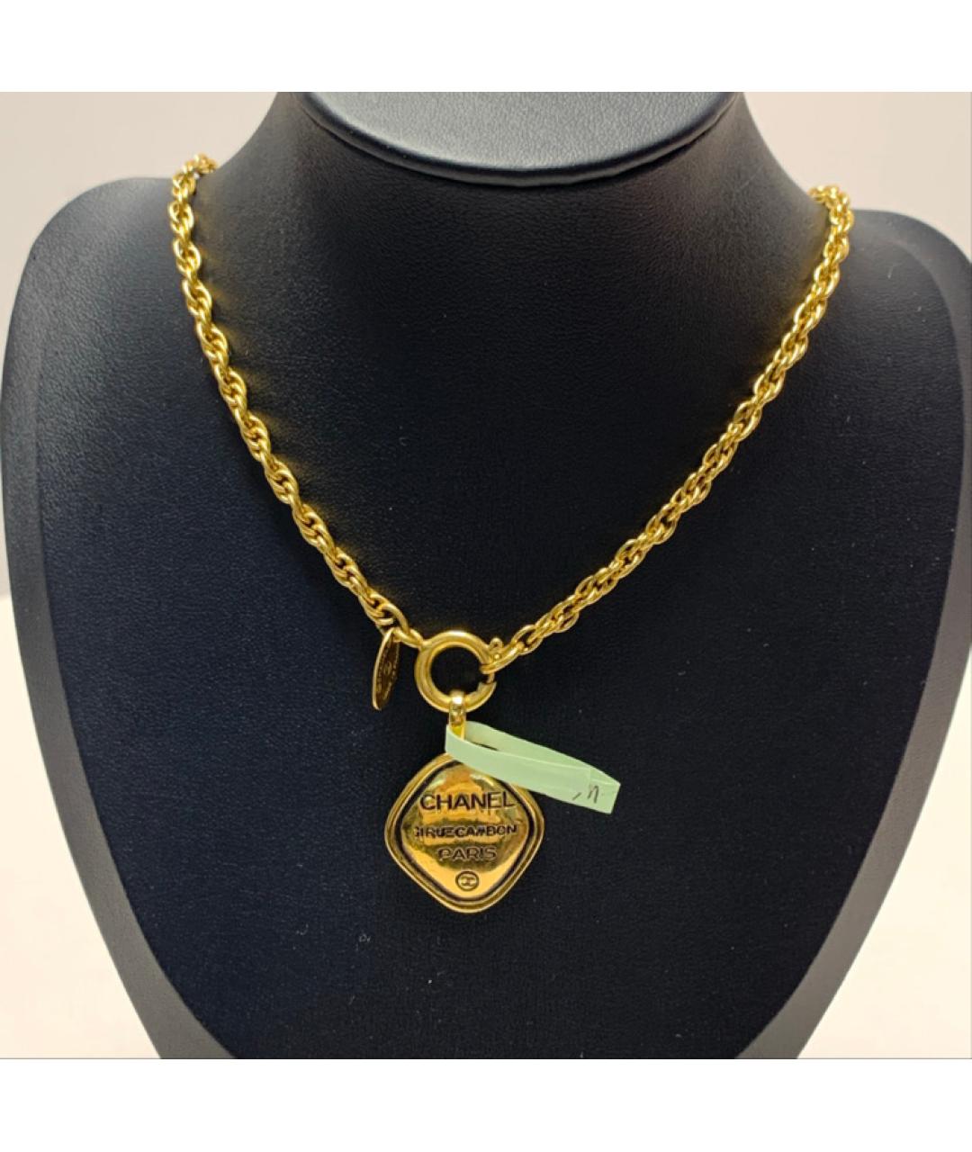 CHANEL Золотое металлическое колье, фото 8