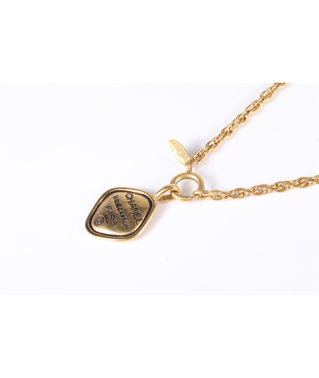 CHANEL Золотое металлическое колье, фото 4
