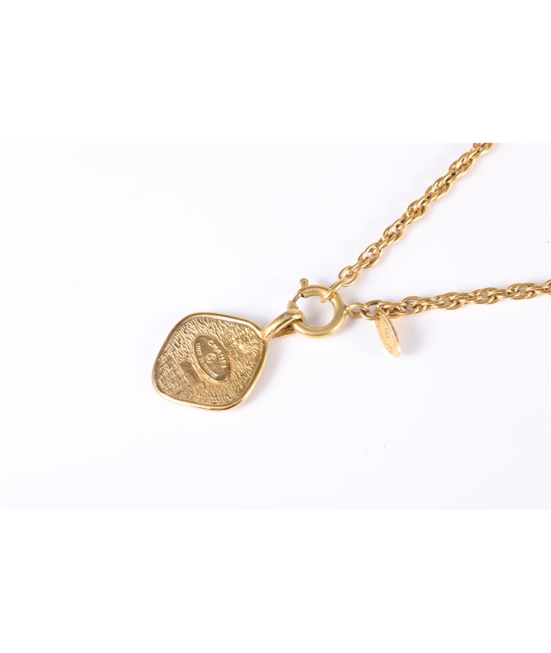 CHANEL Золотое металлическое колье, фото 2