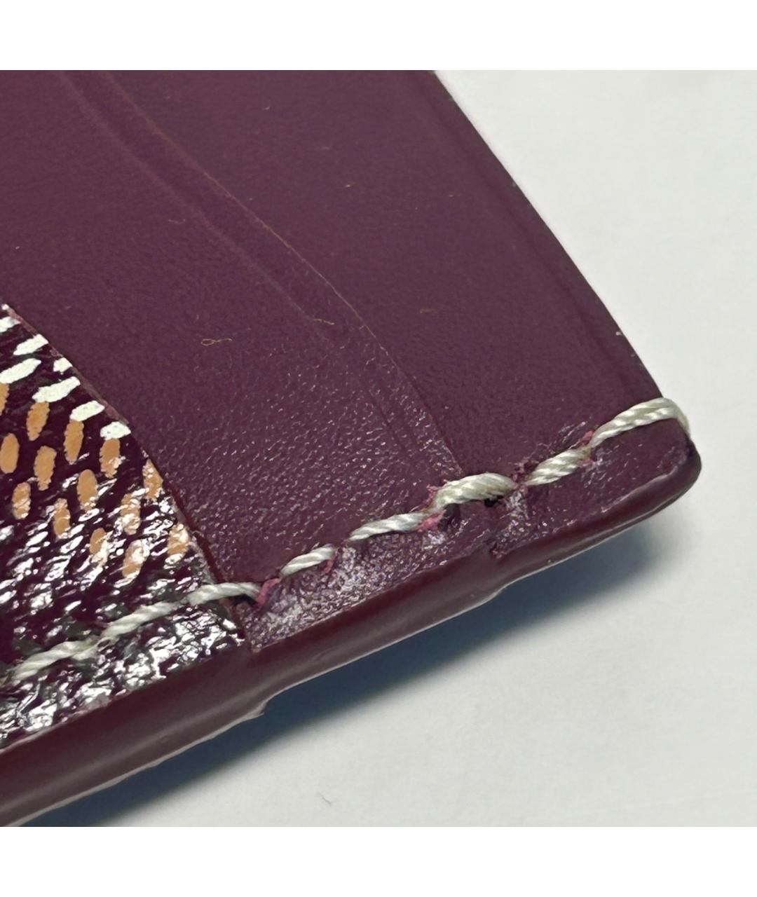 GOYARD Бордовый кардхолдер, фото 7