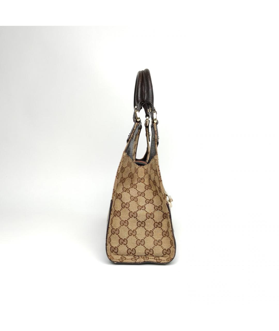 GUCCI Коричневая сумка с короткими ручками, фото 5