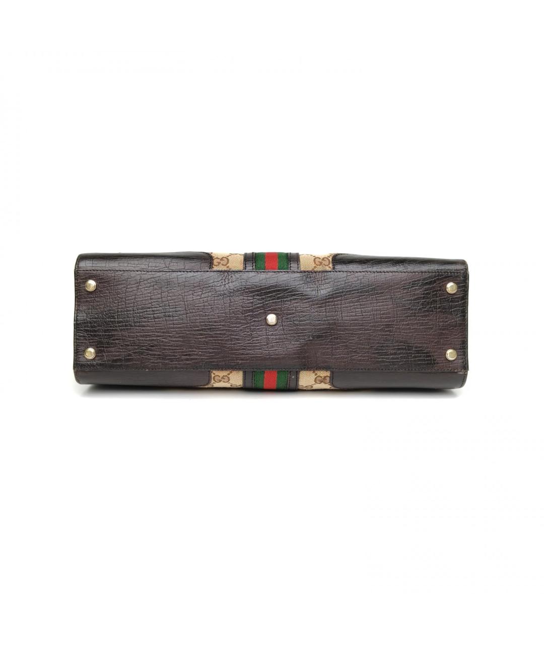 GUCCI Коричневая сумка с короткими ручками, фото 6