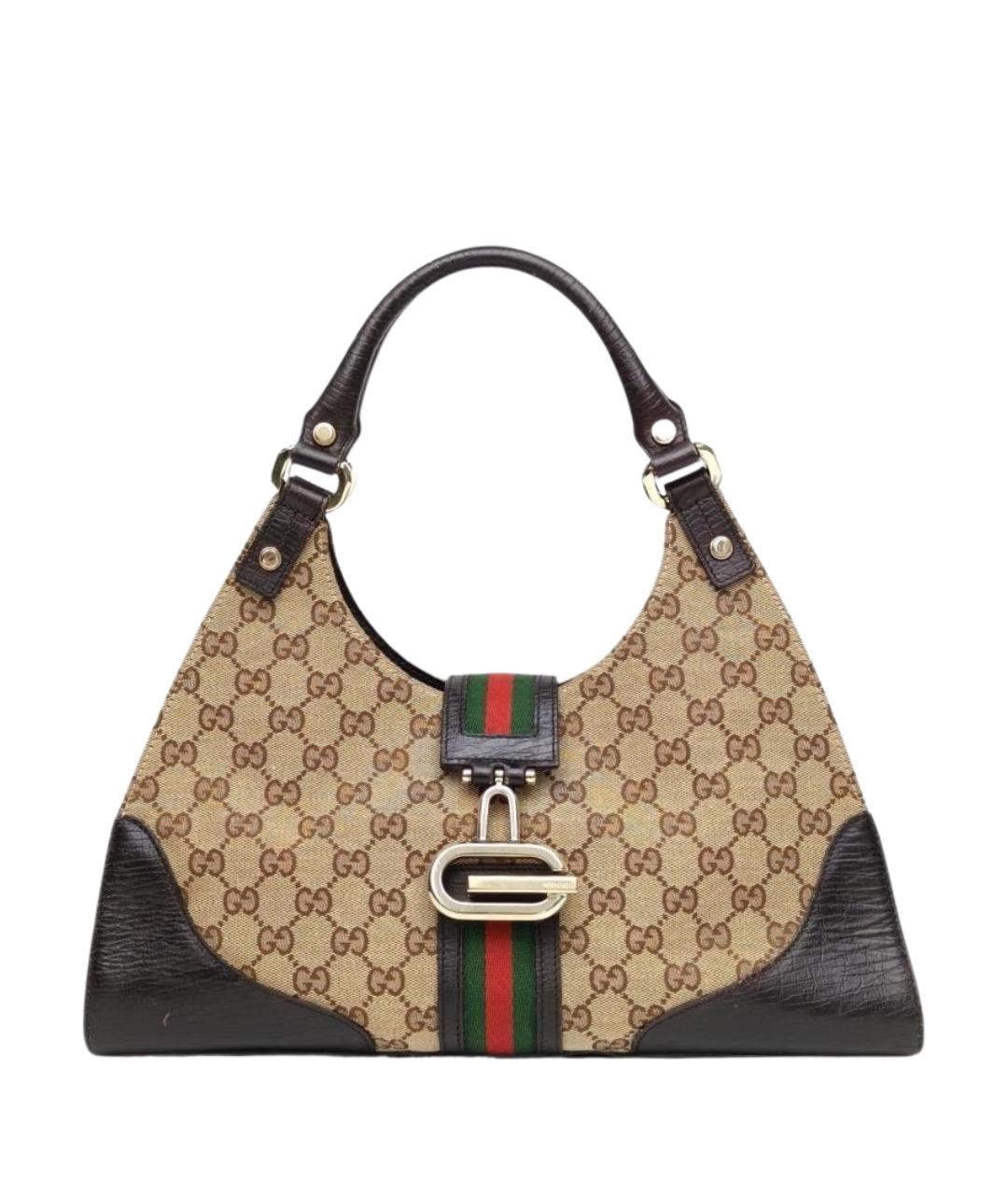 GUCCI Коричневая сумка с короткими ручками, фото 1